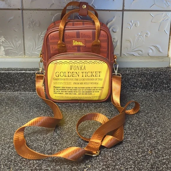 Willy Wonka And The Chocolate Factory Golden Ticket Bag - Picture 8 of 11